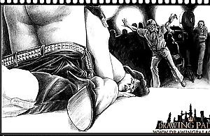 DrawingPalace Amazing realistic cartoon drawings of BDSM increased by fetish porn