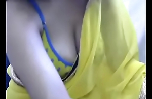Desi girl teasing wide boobs