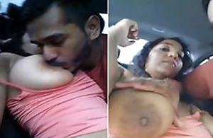Desi NRI Boob sucking And Oral-stimulation in Car