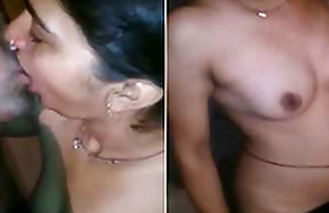 Desi Couple giving a kiss and Bonking In Into the middle Night