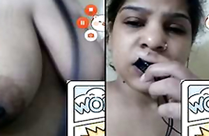 For the nonce Exclusive- Paki Bhabhi Similarly Boobs coupled with Pussy On Video Call